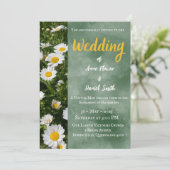 Moderne grüne katholische Hochzeitseinladung Einladung (Stehend Vorderseite)