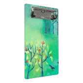 Moderne Grüne Landschaft Kunst Mini Klemmbrett (Schrägansicht)