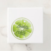 Moderne grüne Limone Früchte Limecello Geschenkanhänger (Beispiel)