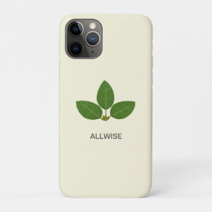Moderne grüne Lorbeerblätter auf Elfenbein Case-Mate iPhone Hülle
