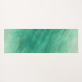 Moderne grüne Marmormatte Abstrakt Yoga Mat mit In Yogamatte (Rückseite (Horizontal))