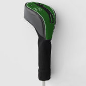 Moderne grüne Monogramm-Golfkopfabdeckung für Herr Golf Headcover (angewinkelt)