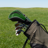 Moderne grüne Monogramm-Golfkopfabdeckung für Herr Golf Headcover (In SItu)