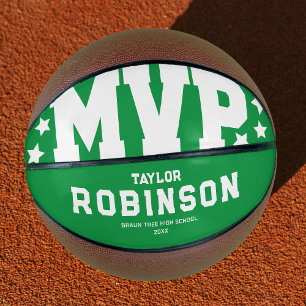 Moderne grüne MVP-Basketball-Erinnerungsgabe Basketball