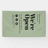 Moderne grüne Offenheit für Unternehmen - Ausliefe Banner (Horizontal)