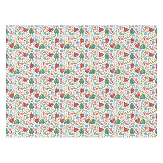 Moderne, grüne, orange Bio Formen (1) Tischdecke (Vorderseite (Horizontal))