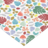 Moderne, grüne, orange Bio Formen (1) Tischdecke (Schrägansicht)