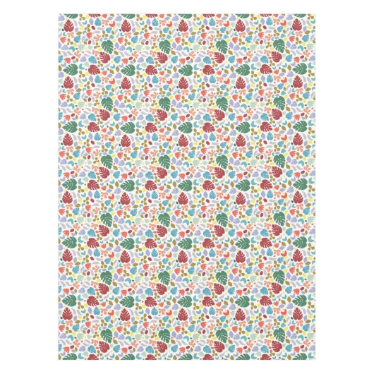 Moderne, grüne, orange Bio Formen (1) Tischdecke (Vorderseite)