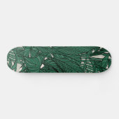 Moderne grüne Pflanze Botanisches Design Skateboard (Horizontal)