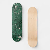 Moderne grüne Pflanze Botanisches Design Skateboard (Vorderseite)