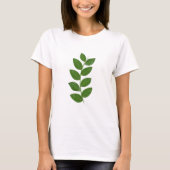 Moderne grüne Pflanze T-Shirt (Vorderseite)