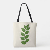 Moderne grüne Pflanzenblätter Tasche (Rückseite)