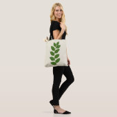 Moderne grüne Pflanzenblätter Tasche (Am Model)