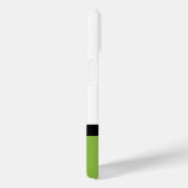 Moderne grüne Polka Dots Farbblock Monogramm Case-Mate iPhone Hülle (Rückseite / Rechts)