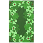 Moderne grüne, rote Ladybug-Insektenkleber-Blätter Tischdecke (Vorderseite)