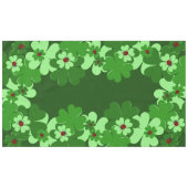 Moderne grüne, rote Ladybug-Insektenkleber-Blätter Tischdecke (Vorderseite (Horizontal))