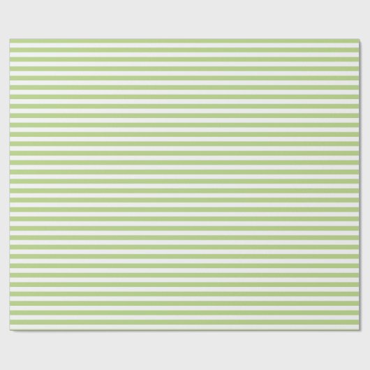 Moderne, grüne, schmale Streifen Geschenkpapier (Flach)