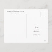 Moderne, grüne SchneemannsWeihnachten Feiertagspostkarte (Rückseite)