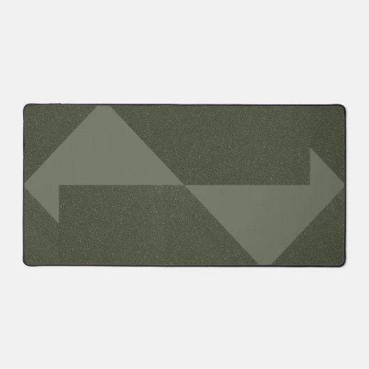 Moderne grüne Schreibmatte mit Pfeilen - Anpassen Schreibtischunterlage (Vorderseite)