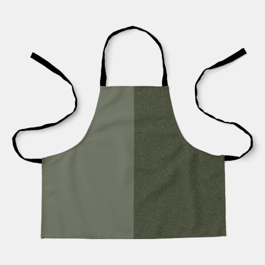 Moderne grüne Schürze - Individuelles Design (Vorderseite)