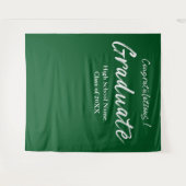 Moderne grüne Skripte Herzlichen Glückwunsch Gradu Wandteppich (Vorderseite (Horizontal))