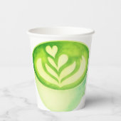 Moderne grüne So-Matcha-Baby-Party Pappbecher (Rückseite)
