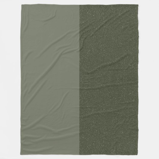 Moderne grüne Split Fleece Blanket (Vorderseite)