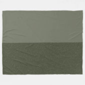 Moderne grüne Split Fleece Blanket (Vorderseite (Horizontal))