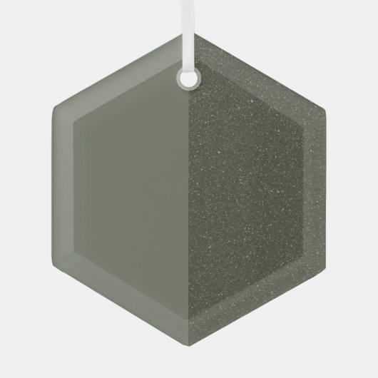 Moderne grüne Split - Maßgeschneiderte Einrichtung Ornament Aus Glas (Vorderseite)
