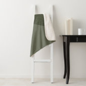 Moderne grüne Split Sherpa Blanket Sherpadecke (Beispiel)