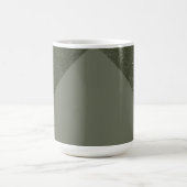 Moderne grüne Split Textur Tasse (Mittel)