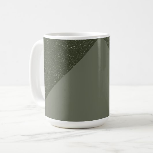 Moderne grüne Split Textur Tasse (Vorderseite Links)