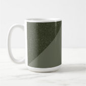 Moderne grüne Split Textur Tasse (Links)