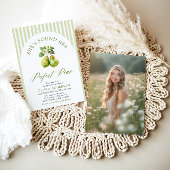 Moderne grüne Streifen Perfektes Brautparty Einladung