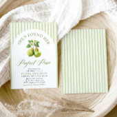 Moderne grüne Streifen Perfektes Brautparty Einladung