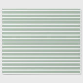 Moderne grüne Streifen Weihnachten Geschenkpapier (Flach)