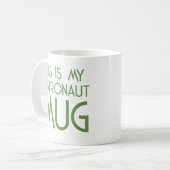 Moderne grüne Tasse (Vorderseite Links)