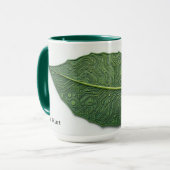 Moderne Grüne Technologie Personalisiertes Blatt Tasse (Vorderseite Links)