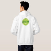 Moderne grüne Tennishalle Hoodie (Schwarz voll)