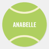 Moderne grüne Tennishalle Runder Aufkleber (Vorderseite)