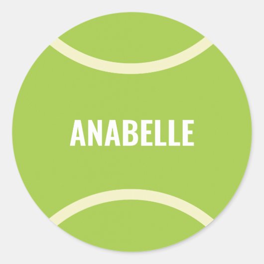 Moderne grüne Tennishalle Runder Aufkleber (Vorderseite)