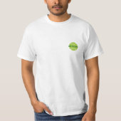 Moderne grüne Tennishalle T-Shirt (Vorderseite)