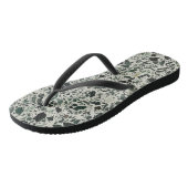 Moderne grüne Terrazzo Badesandalen (Schrägansicht)