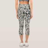 Moderne grüne Terrazzo Capri Leggings (Rückseite)