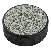 Moderne grüne Terrazzo Eishockey Puck (3/4)