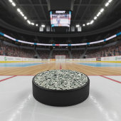 Moderne grüne Terrazzo Eishockey Puck