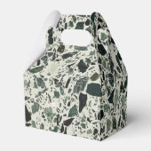 Moderne grüne Terrazzo Geschenkschachtel (Rückseite)