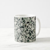 Moderne grüne Terrazzo Kaffeetasse (VorderseiteRechts)