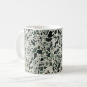 Moderne grüne Terrazzo Kaffeetasse (Vorderseite Links)