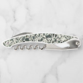 Moderne grüne Terrazzo Kellnermesser (Rückseite)